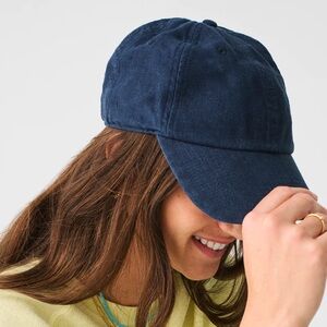 Faherty Linen Baseball Hat - Navy - Navy / OS, NWT